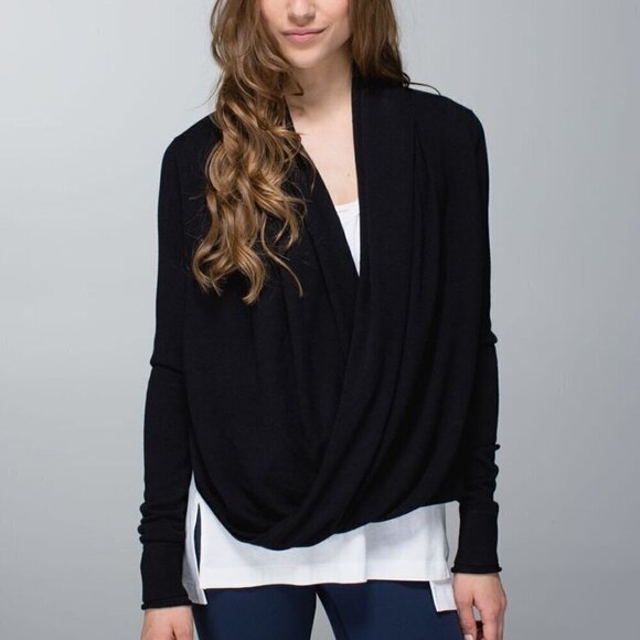 Lululemon Iconic Sweater Wrap - 10 Black - Picture 1 of 6